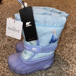 Toddler girl Sorel boots Frozen NWT